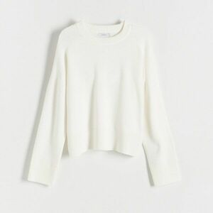 Reserved - Egyszerű pulóver - Krém kép