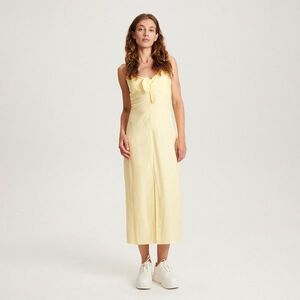 Reserved - Mini ruha megkötővel - Sárga kép