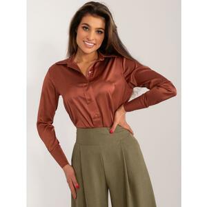 Női galléros ing BURA barna kép