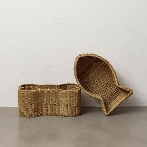 Reserved - Hal alakú kosár - Barna kép