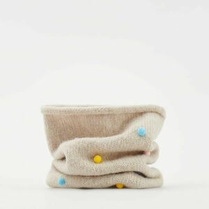 Reserved - Csősál bojtokkal - Krém kép