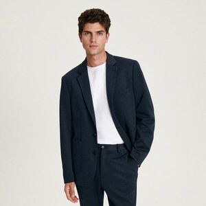 Reserved - Slim fit blézer - Tengerészkék kép