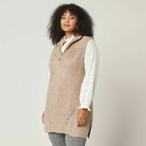 Tunika mellény állógallérral és cipzárral kép