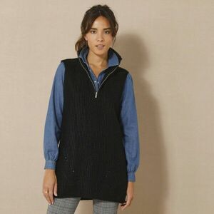 Tunika mellény állógallérral és cipzárral kép