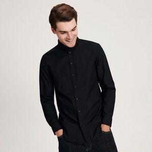 Reserved - Slim fit ing - Fekete kép