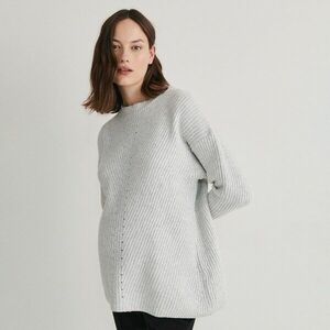 Reserved - Egyszerű pulóver - Világosszürke kép