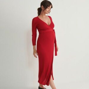 Reserved - Elöl átlapolt dzsörzéruha - Piros kép