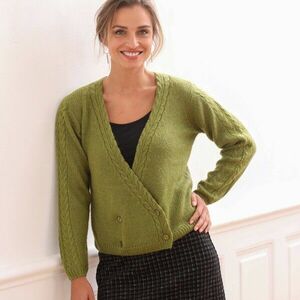 Pulóver crossover gombokkal kép