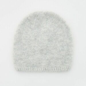 Reserved - Alpakagyapjú-keverék beanie sapka - Világosszürke kép
