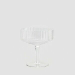 Reserved - Barázdált pezsgőspohár - Fehér kép