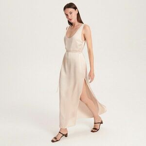 Reserved - Szatén maxiruha - Bézs kép