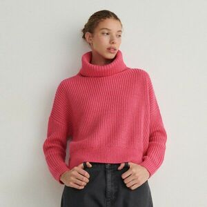 Reserved - Garbónyakú pulóver - Rózsaszín kép