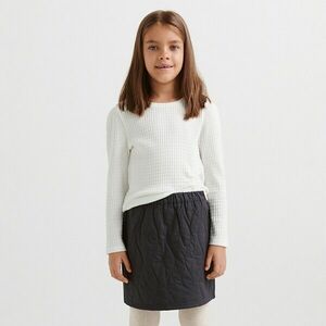 Reserved - Pamutszoknya öltésekkel - Szürke kép