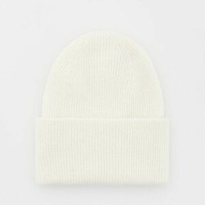 Reserved - Gyapjúkeverék beanie sapka - Krém kép