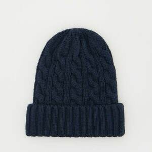 Reserved - Gyapjúkeverék beanie sapka - Kék kép