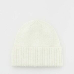 Reserved - Gyapjúkeverék beanie sapka - Krém kép