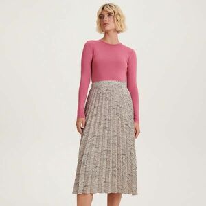 Reserved - Pliszírozott midiszoknya - Többszínű kép