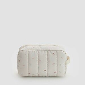 Reserved - Steppelt piperetáska levélmintával - Krém kép