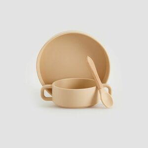 Reserved - Szilikon étkészlet - Krém kép