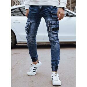 Férfi kék színű cargo farmer kép