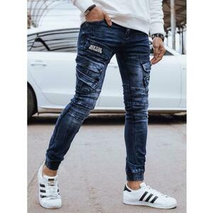 Férfi kék színű cargo farmer kép