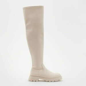 Reserved - Magasszárú csizma - Bézs kép