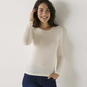 Meleg, hosszú ujjú póló, gyapjúkeverék anyagból kép