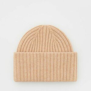 Reserved - Gyapjúkeverék beanie sapka - Bézs kép