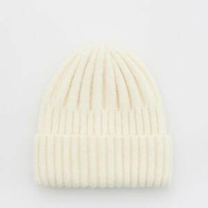 Reserved - Kötött beanie sapka - Krém kép