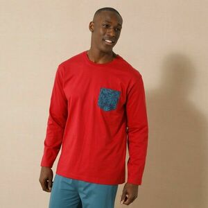 Zsebes, hosszú ujjú pizsamapóló kép