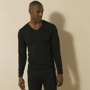 2 db-os Thermoperle V-nyakú hosszú ujjú póló szett, közepesen meleg kép