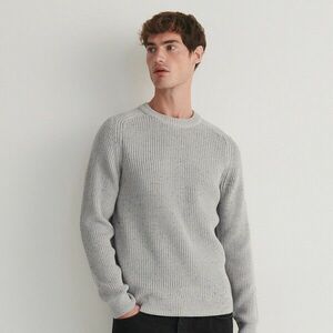 Reserved - Dekoratív, kötött pulóver - Szürke kép