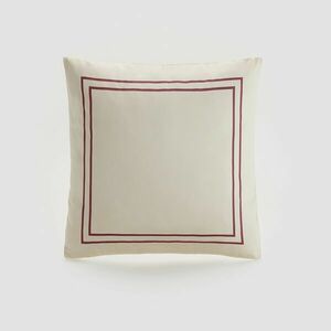 Reserved - Pamut párnahuzat mintával - Krém kép