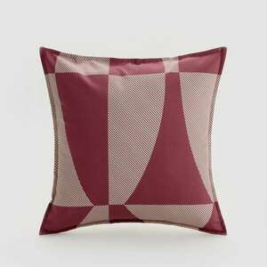 Reserved - Geometrikus mintájú párnahuzat - Bordó kép