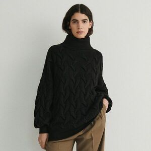 Reserved - Kábelkötésű garbó - Fekete kép