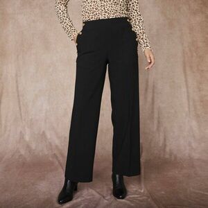 Széles, lenge nadrág díszes gombokkal kép