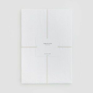 Reserved - Pamut asztalterítő jacquard mintával - Fehér kép