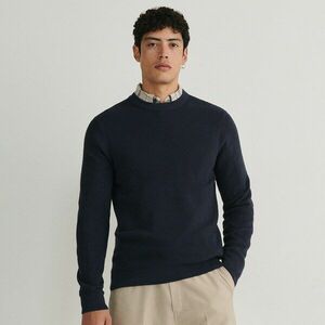 Reserved - Pamutpulóver - Tengerészkék kép