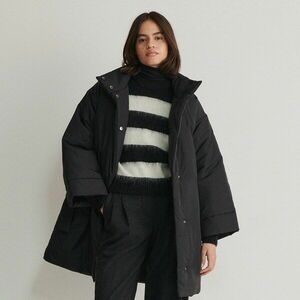 Reserved - Kabát övvel - Fekete kép