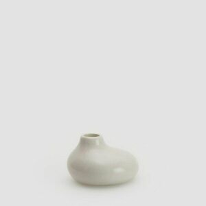 Reserved - Kerámia gyertyatartó - Világosszürke kép