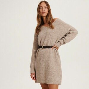 Reserved - Kötött oversize ruha - Bézs kép