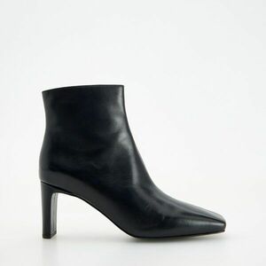 Reserved - Magas sarkú bokacsizma bőrből - Fekete kép