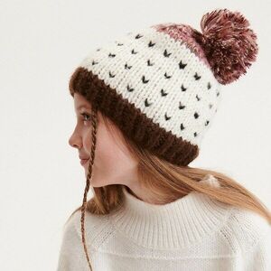 Reserved - Téli sapka pomponnal - Többszínű kép