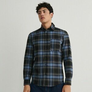 Reserved - REGULAR FIT kockás ing - Tengerészkék kép