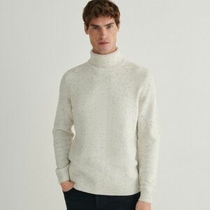 Reserved - Garbó dekoratív kötéssel - Krém kép