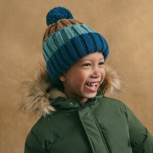 Reserved - Gyapjúkeverék beanie sapka - Türkiz kép