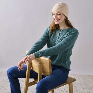 Tunéziai nyakú pulóver, sima kötésű minta kép