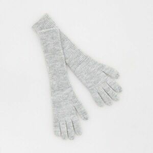 Reserved - Kesztyű bordás mandzsettával - Világosszürke kép