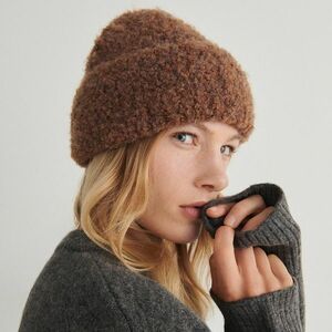 Reserved - Gyapjúkeverék beanie sapka - Bordó kép