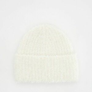 Reserved - Gyapjúkeverék beanie sapka - Krém kép